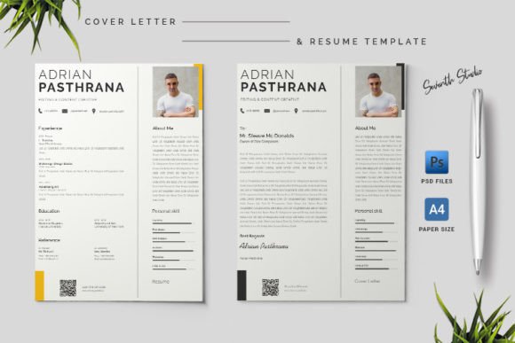 A4 Cover Letter & Resume Template 1.1: Elevate Your Application