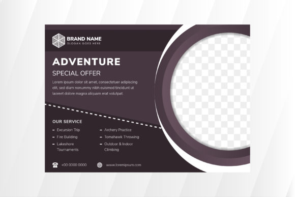 Adventure Horizontal Flyer Dark Purple: A Designer's Toolkit for Impactful Promotion