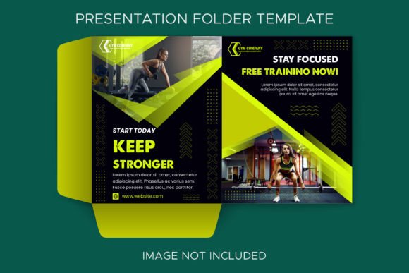 Designing Impact: The Gym Fitness Presentation Folder Template