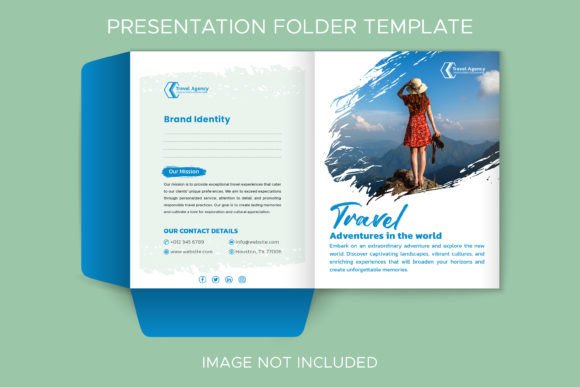 Elevate Your Brand with a Dynamic Travel Agency Presentation Folder
