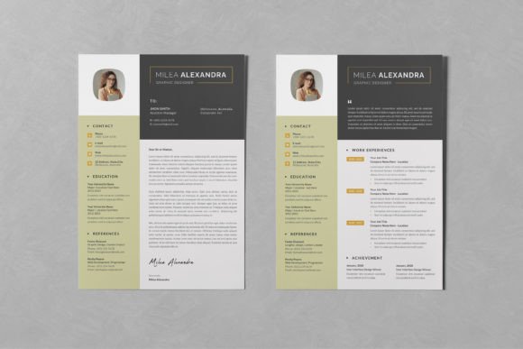 Modernize Your Job Search with Resume/CV PSD Design Templates Vol 144