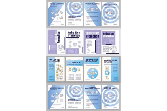 Online Store Brochure Template Set: Your Marketing Blueprint