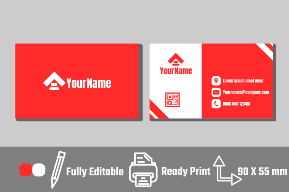 Simple Red and White Business Card: A Design That Commands Attention